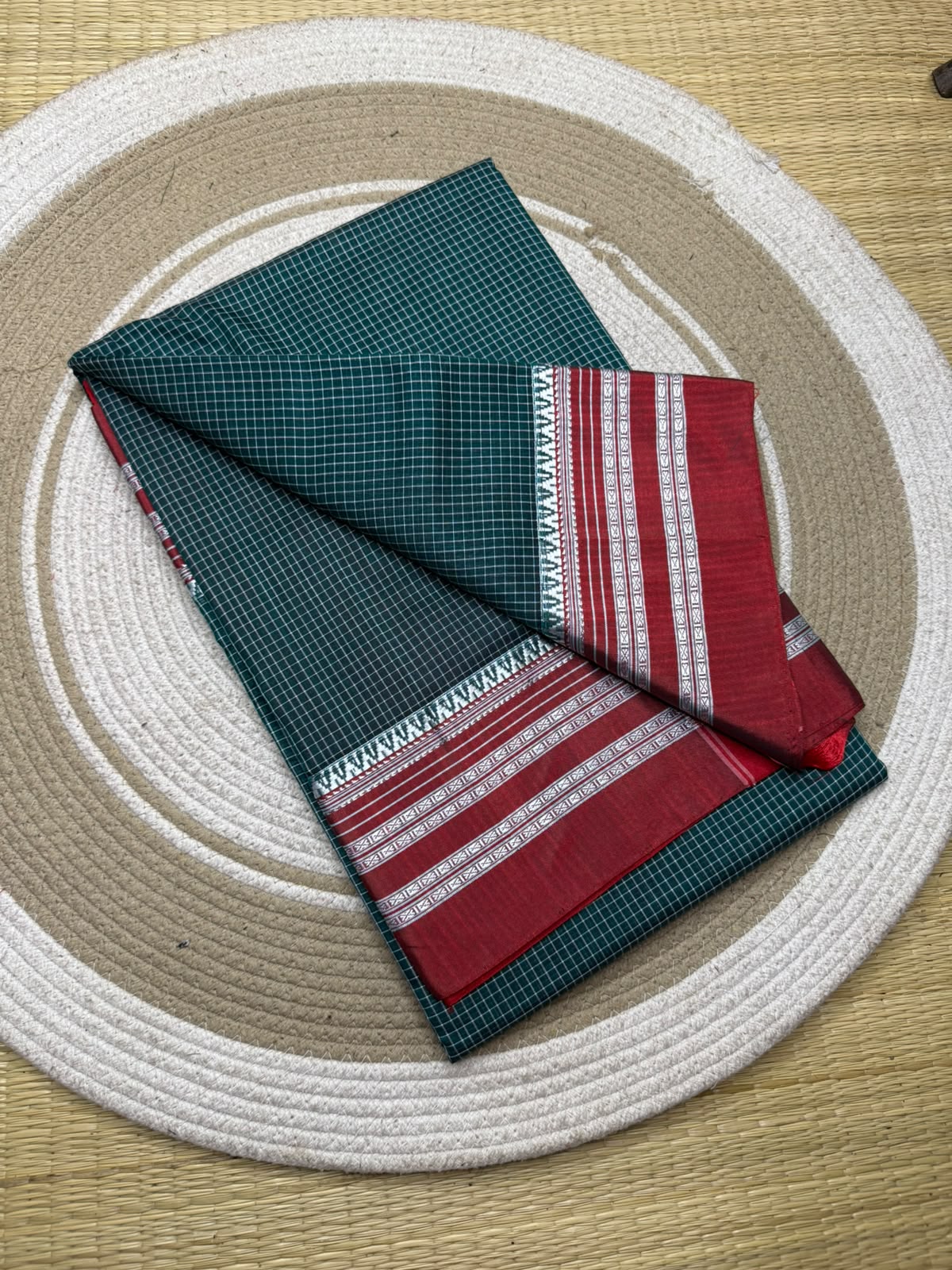 Forest Green & Crimson Checks